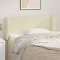 Testiera ad Orecchio Crema 83x23x78/88 cm in Similpelle