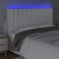 Testiera a LED rosa 200x5x118/128 cm in Similpelle Testiera a LED rosa 200x5x118/128 cm in Similpelle