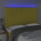 Testiera a LED Verde 144x5x118/128 cm in Tessuto Testiera a LED Verde 144x5x118/128 cm in Tessuto