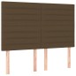 Testiera a LED Marrone Scuro 144x5x118/128 cm in Tessuto Testiera a LED Marrone Scuro 144x5x118/128 cm in Tessuto