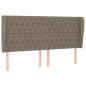 Testiera ad Orecchio Tortora 183x23x118/128 cm in Tessuto Testiera ad Orecchio Tortora 183x23x118/128 cm in Tessuto