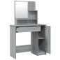 vidaXL Set Tavolo da Toeletta Grigio Sonoma 86,5x35x136 cm vidaXL Set Tavolo da Toeletta Grigio Sonoma 86,5x35x136 cm