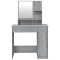 vidaXL Set Tavolo da Toeletta Grigio Sonoma 86,5x35x136 cm vidaXL Set Tavolo da Toeletta Grigio Sonoma 86,5x35x136 cm