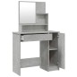 vidaXL Set Tavolo da Toeletta Grigio Cemento 86,5x35x136 cm vidaXL Set Tavolo da Toeletta Grigio Cemento 86,5x35x136 cm
