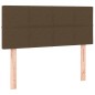 vidaXL Giroletto a Molle con Materasso Marrone Scuro 80x200 cm Tessuto