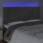 vidaXL Testiera a LED GrigioScuro 180x5x118/128cm in Velluto vidaXL Testiera a LED GrigioScuro 180x5x118/128cm in Velluto