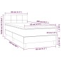 vidaXL Letto a Molle Materasso e LED Marrone Scuro 80x200cm in Tessuto vidaXL Letto a Molle Materasso e LED Marrone Scuro 80x200cm in Tessuto