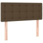 vidaXL Letto a Molle Materasso e LED Marrone Scuro 80x200cm in Tessuto vidaXL Letto a Molle Materasso e LED Marrone Scuro 80x200cm in Tessuto