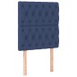 vidaXL Giroletto a Molle con Materasso Blu 80x200 cm inTessuto
