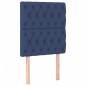 vidaXL Giroletto a Molle con Materasso Blu 80x200 cm inTessuto