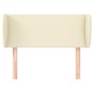 Testiera ad Orecchio Crema 83x23x78/88 cm in Similpelle