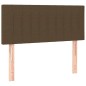 vidaXL Giroletto a Molle con Materasso Marrone Scuro 80x200 cm Tessuto