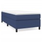 vidaXL Giroletto a Molle con Materasso Blu 80x200 cm inTessuto
