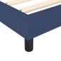 vidaXL Giroletto a Molle con Materasso Blu 80x200 cm inTessuto