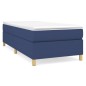 vidaXL Giroletto a Molle con Materasso Blu 80x200 cm inTessuto