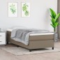 vidaXL Giroletto a Molle con Materasso Tortora 80x200 cm inTessuto