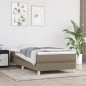 vidaXL Giroletto a Molle con Materasso Tortora 80x200 cm inTessuto