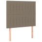 Testiera a LED tortora 90x5x118/128 cm in Tessuto Testiera a LED tortora 90x5x118/128 cm in Tessuto
