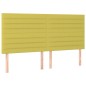 Testiera a LED Verde 160x5x118/128 cm in Tessuto Testiera a LED Verde 160x5x118/128 cm in Tessuto