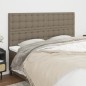 Testiera 4 pz Tortora 90x5x78/88 cm in Tessuto Testiera 4 pz Tortora 90x5x78/88 cm in Tessuto