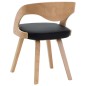 vidaXL Sedie da Pranzo 6 pz Nere in Legno Piegato e Similpelle vidaXL Sedie da Pranzo 6 pz Nere in Legno Piegato e Similpelle