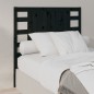 Testiera per Letto Nera 96x4x100 cm in Legno Massello di Pino Testiera per Letto Nera 96x4x100 cm in Legno Massello di Pino