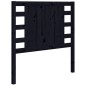 Testiera per Letto Nera 96x4x100 cm in Legno Massello di Pino Testiera per Letto Nera 96x4x100 cm in Legno Massello di Pino