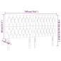 Testiera a LED tortora 180x7x118/128 cm in Tessuto Testiera a LED tortora 180x7x118/128 cm in Tessuto