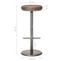 vidaXL Sgabelli da Bar 2 pz Marrone Anticato in Vera Pelle vidaXL Sgabelli da Bar 2 pz Marrone Anticato in Vera Pelle