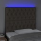 Testiera a LED tortora 90x7x118/128cm in Tessuto Testiera a LED tortora 90x7x118/128cm in Tessuto