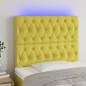 Testiera a LED verde 100x7x118/128cm in Tessuto Testiera a LED verde 100x7x118/128cm in Tessuto