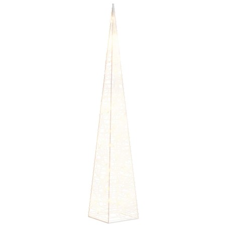 vidaXL Cono di Luce di Natale 30 LED Bianco Caldo 60 cm in Acrilico