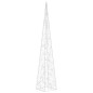 vidaXL Cono di Luce di Natale 60 LED Bianco Caldo 120 cm in Acrilico vidaXL Cono di Luce di Natale 60 LED Bianco Caldo 120 cm in Acrilico