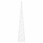 vidaXL Cono di Luce di Natale 60 LED Bianco Caldo 120 cm in Acrilico vidaXL Cono di Luce di Natale 60 LED Bianco Caldo 120 cm in Acrilico