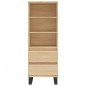 vidaXL Credenza Rovere Sonoma 40x36x110 cm in Legno Multistrato vidaXL Credenza Rovere Sonoma 40x36x110 cm in Legno Multistrato