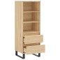 vidaXL Credenza Rovere Sonoma 40x36x110 cm in Legno Multistrato vidaXL Credenza Rovere Sonoma 40x36x110 cm in Legno Multistrato