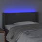 Testiera a LED Grigio Scuro 93x16x78/88 cm in Tessuto Testiera a LED Grigio Scuro 93x16x78/88 cm in Tessuto