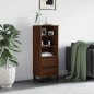 vidaXL Credenza Rovere Marrone 40x36x110 cm in Legno Multistrato vidaXL Credenza Rovere Marrone 40x36x110 cm in Legno Multistrato