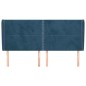 vidaXL Testiera ad Orecchio Blu Scuro 203x23x118/128 cm in Velluto vidaXL Testiera ad Orecchio Blu Scuro 203x23x118/128 cm in Velluto