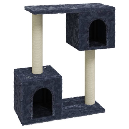 vidaXL Albero per Gatti con Tiragraffi in Sisal Grigio Scuro 60 cm