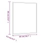 vidaXL Specchio da Parete 50x60 cm Vetro Rettangolare vidaXL Specchio da Parete 50x60 cm Vetro Rettangolare