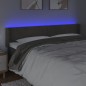 vidaXL Testiera a LED Grigio Scuro 203x16x78/88 cm in Velluto vidaXL Testiera a LED Grigio Scuro 203x16x78/88 cm in Velluto