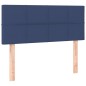 vidaXL Giroletto a Molle con Materasso Blu 80x200 cm inTessuto