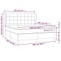 vidaXL Giroletto a Molle con Materasso Marrone Scuro 180x200cm Tessuto