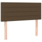 vidaXL Letto a Molle Materasso e LED Marrone Scuro 90x190cm in Tessuto vidaXL Letto a Molle Materasso e LED Marrone Scuro 90x190cm in Tessuto