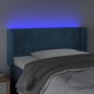 vidaXL Testiera a LED Blu scuro 93x16x78/88 cm in Velluto vidaXL Testiera a LED Blu scuro 93x16x78/88 cm in Velluto