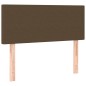 vidaXL Letto a Molle Materasso e LED Marrone Scuro 90x190cm in Tessuto vidaXL Letto a Molle Materasso e LED Marrone Scuro 90x190cm in Tessuto