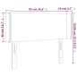vidaXL Testiera a LED Blu scuro 93x16x78/88 cm in Velluto vidaXL Testiera a LED Blu scuro 93x16x78/88 cm in Velluto