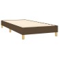 vidaXL Letto a Molle Materasso e LED Marrone Scuro 90x190cm in Tessuto vidaXL Letto a Molle Materasso e LED Marrone Scuro 90x190cm in Tessuto
