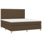 vidaXL Letto a Molle Materasso e LED MarroneScuro 180x200cm in Tessuto vidaXL Letto a Molle Materasso e LED MarroneScuro 180x200cm in Tessuto